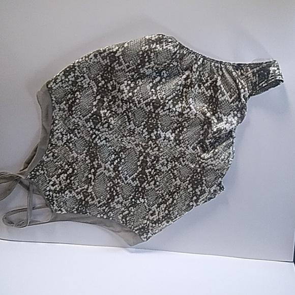 NWOT Intimately Free People Nights Out Snakeskin Print Bodysuit - Picture 4 of 8